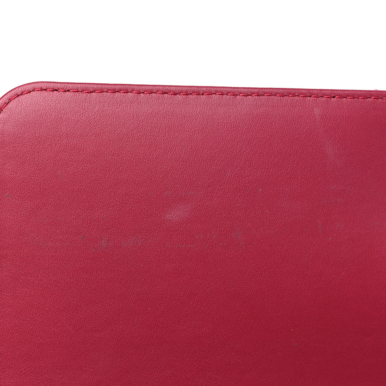 Chanel Calfskin Chevron Quilted Small Coco Handle Flap Dark Fuchsia 11 of 11
