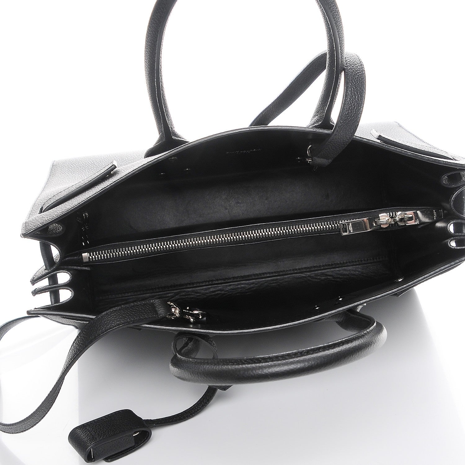Saint Laurent Grained Calfskin Small Sac De Jour Black 6 of 8