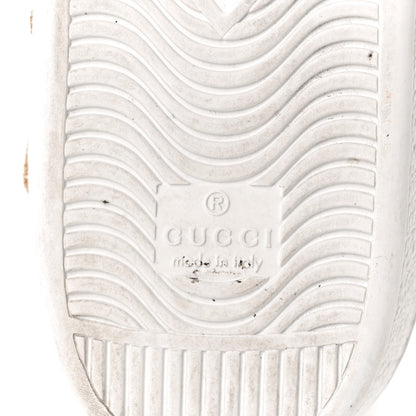 Gucci Calfskin Nappa Web LOVED Embroidered Womens Ace Sneakers 39.5 White Red Flame Notte 8 of 8