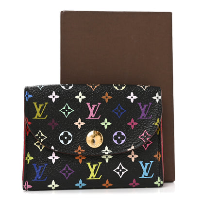 Louis Vuitton Monogram Multicolor Business Card Holder Black Grenade 7 of 7
