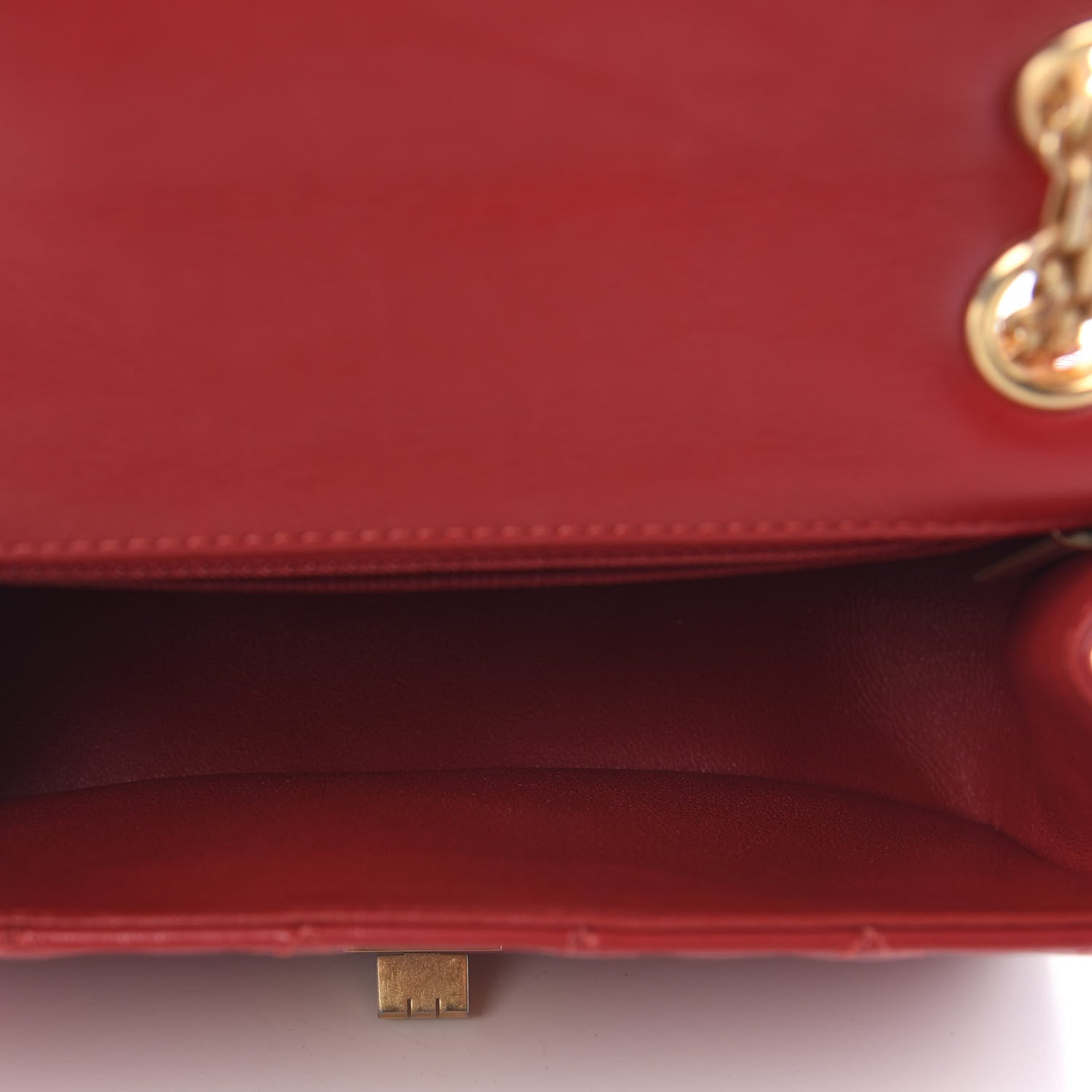 Chanel Aged Calfskin Quilted 2.55 Reissue Mini Flap Red 5 of 9