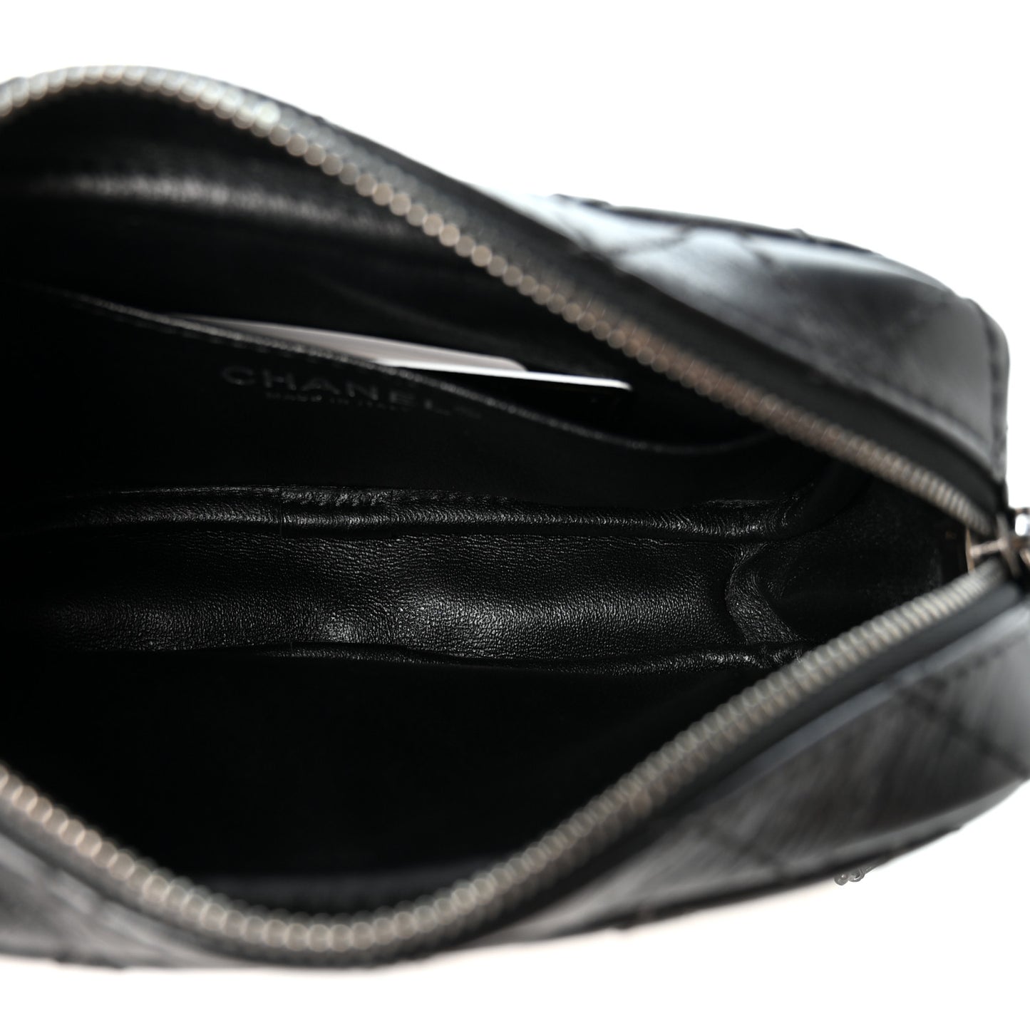 Aged Calfskin Quilted Mini Reissue Camera Case Black