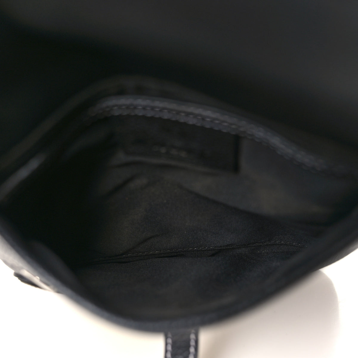 Christian Dior X KAWS Grained Calfskin Bee Saddle Pouch Black 4 of 8