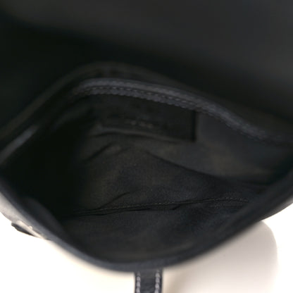 Christian Dior X KAWS Grained Calfskin Bee Saddle Pouch Black 4 of 8