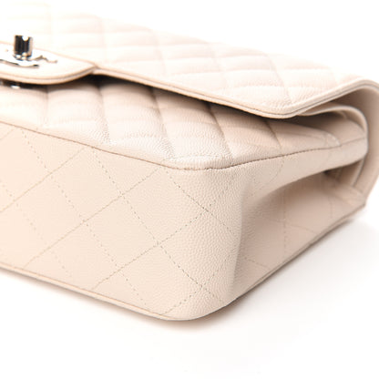 Chanel Caviar Quilted Medium Double Flap Ivory 9 of 10