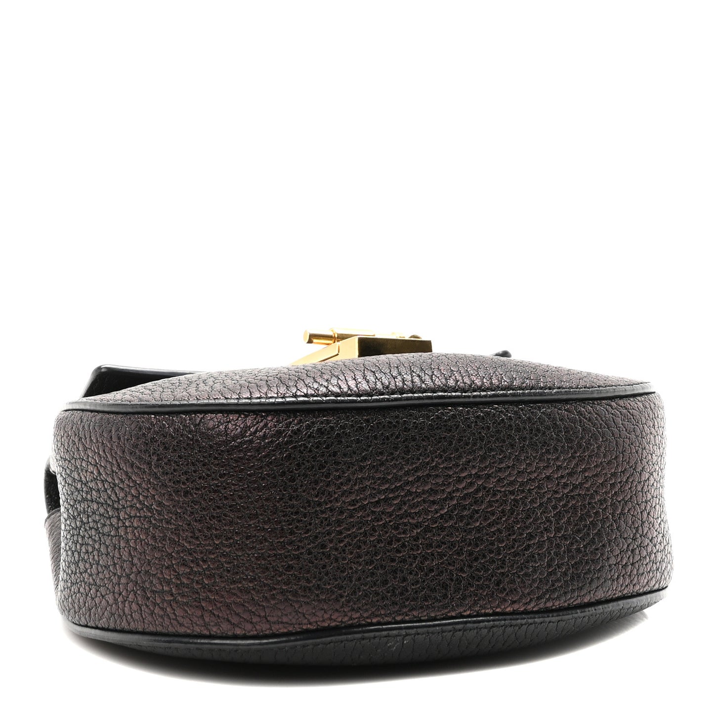 Grained Lambskin Mini Drew Shoulder Bag Black