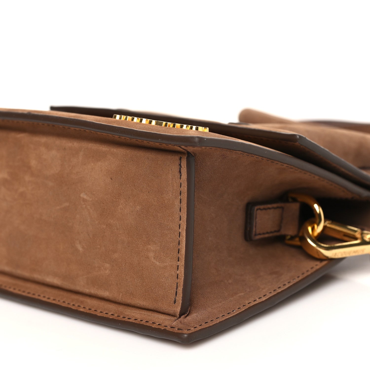 Jacquemus Suede Le Chiquito Noeud Brown 9 of 11