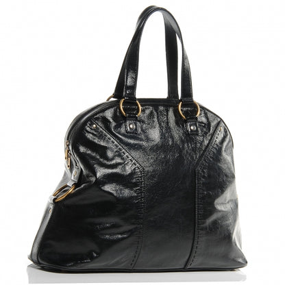 Saint Laurent Patent Leather Oversized Muse Black 3 of 7