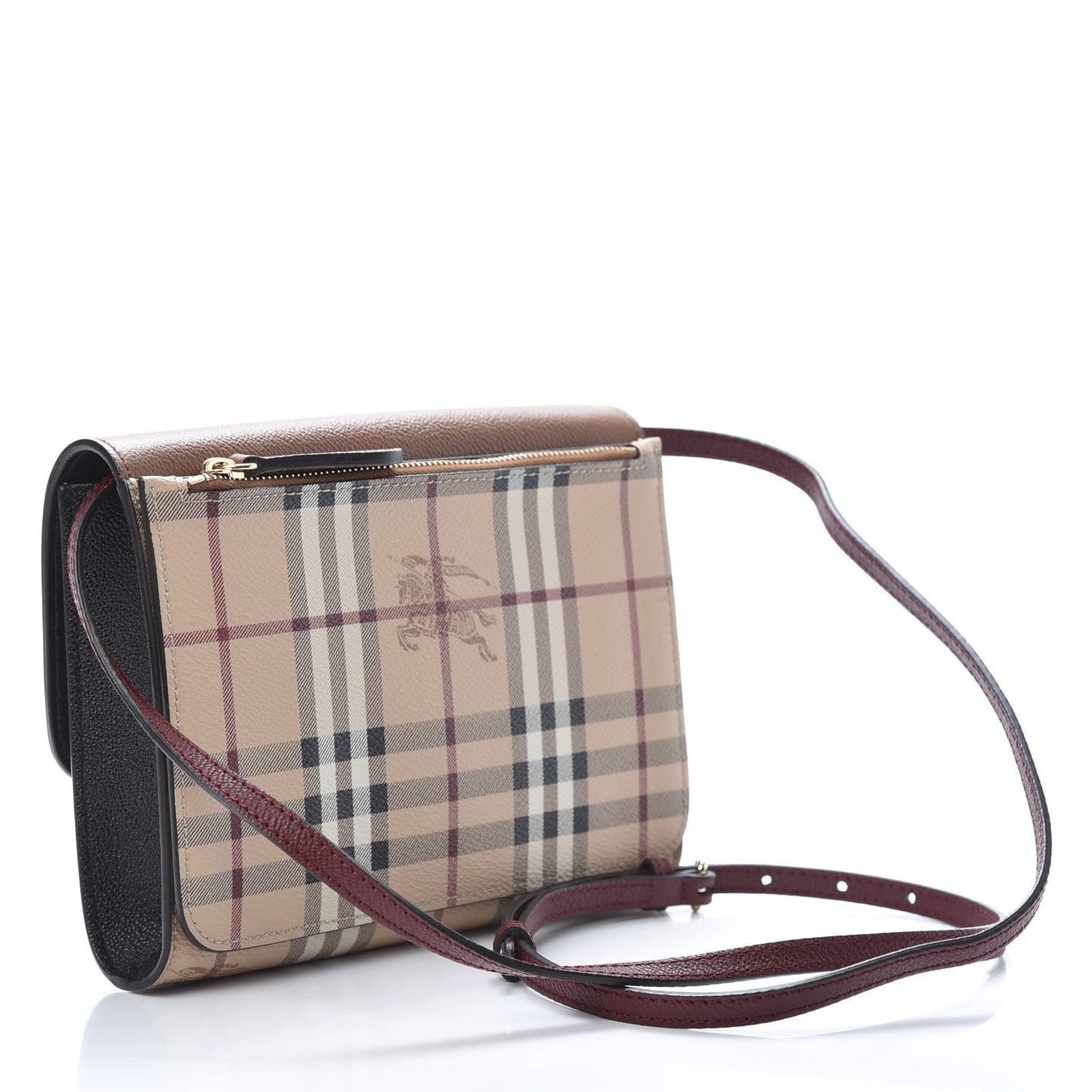 Haymarket Check Small Loxley Crossbody Bright Toffee