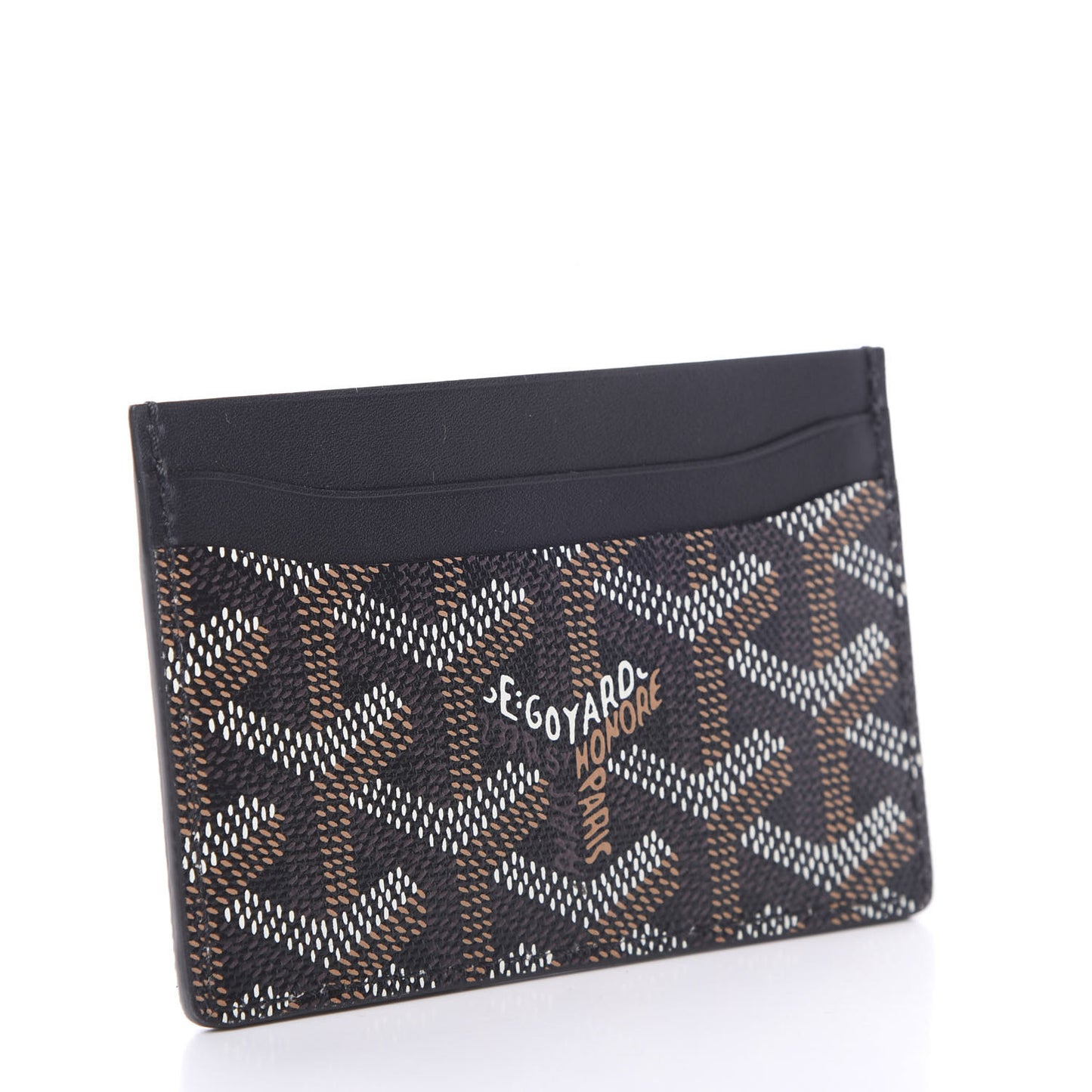 Goyardine Saint Sulpice Card Holder Black