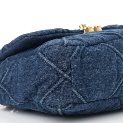 Chanel Denim Quilted Medium Chanel 19 Flap Blue 8 of 10