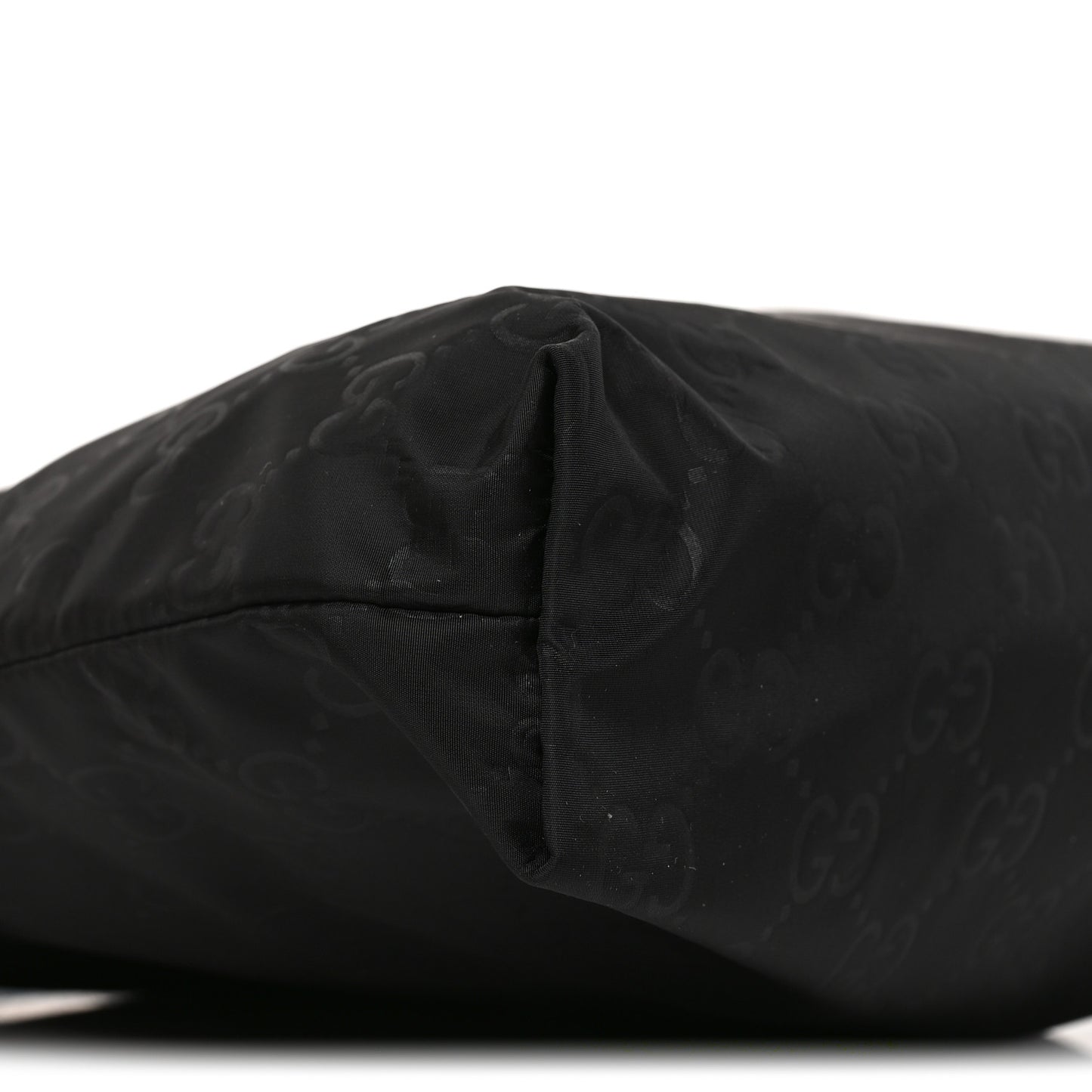 Nylon Monogram Dollar Calfskin Flat Messenger Bag Black