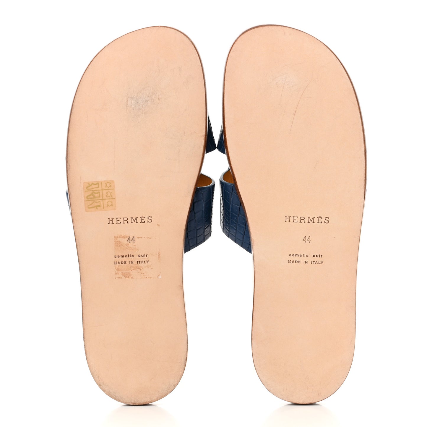 Matte Niloticus Crocodile Mens Izmir Sandals 44 Mykonos