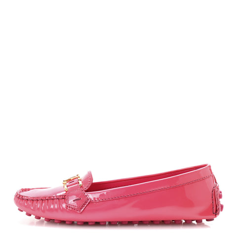 Patent Calfskin Oxford Loafers 39.5 Rose Indien