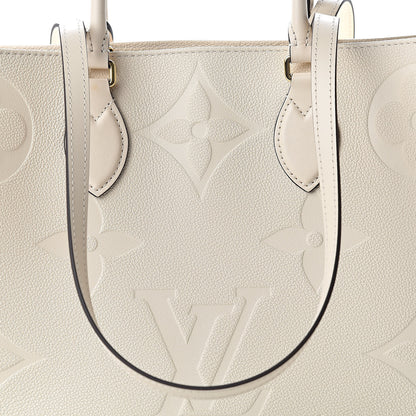 Louis Vuitton Empreinte Monogram Giant Onthego GM Creme 7 of 9