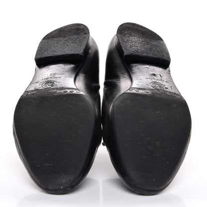 Chanel Calfskin CC Chain Loafers 38 Black 5 of 9