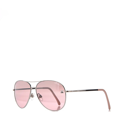 Chanel CC Aviator Sunglasses 4189-T-Q Pink 1 of 6