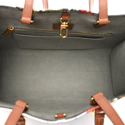Louis Vuitton Metallic Monogram LV Garden OnTheGo MM Silver 6 of 10