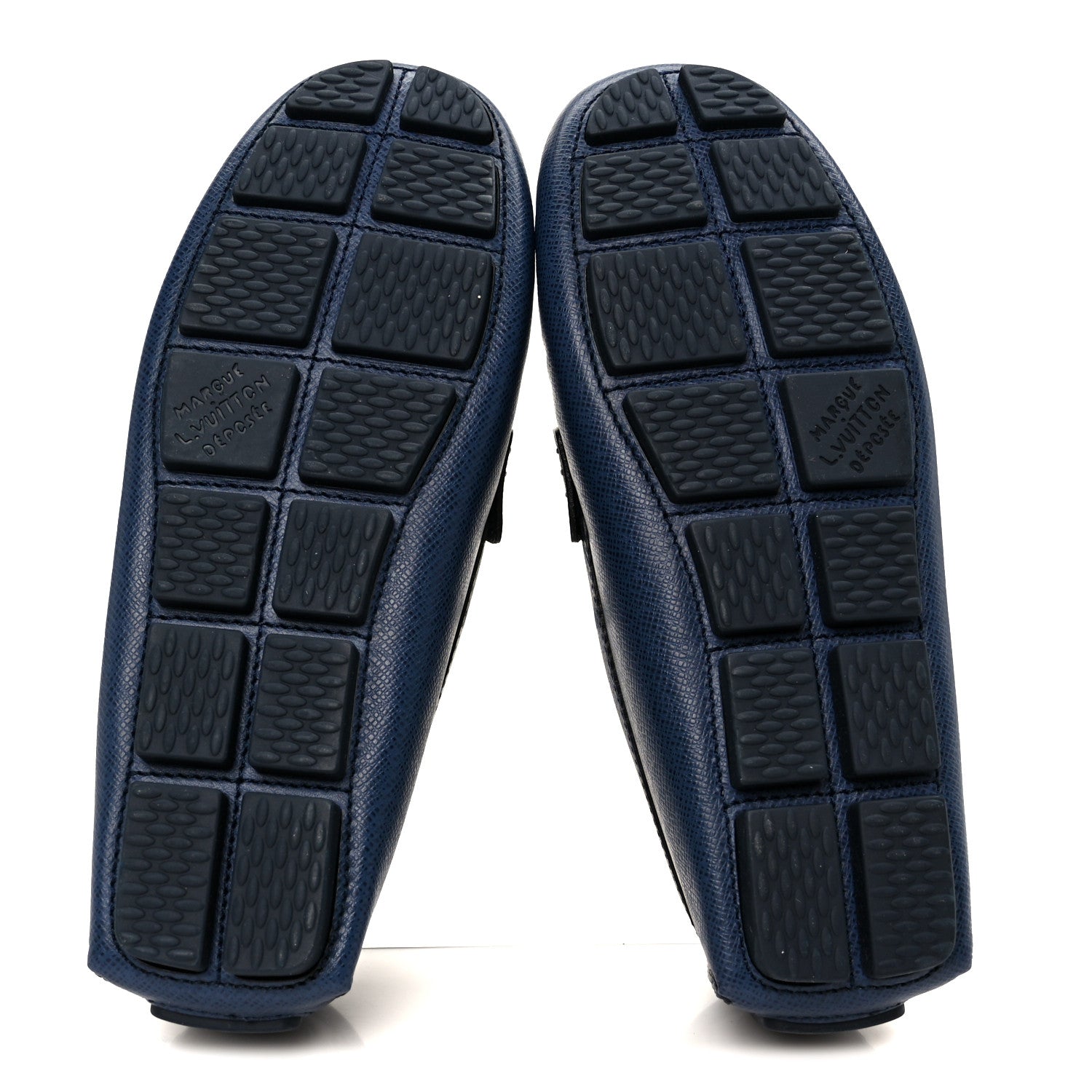 Louis Vuitton Taiga Mens Monza Moccasin Loafers 8.5 Marine 6 of 9