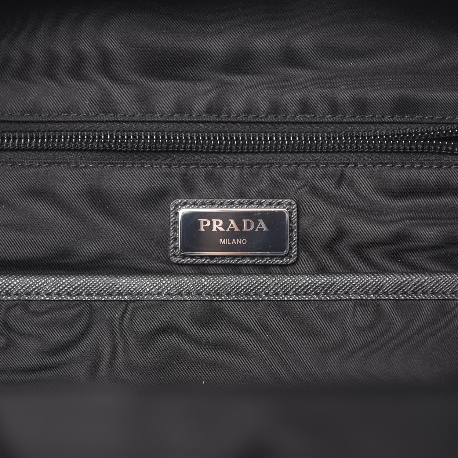 Prada Tessuto Nylon Saffiano Day Backpack Black 5 of 8