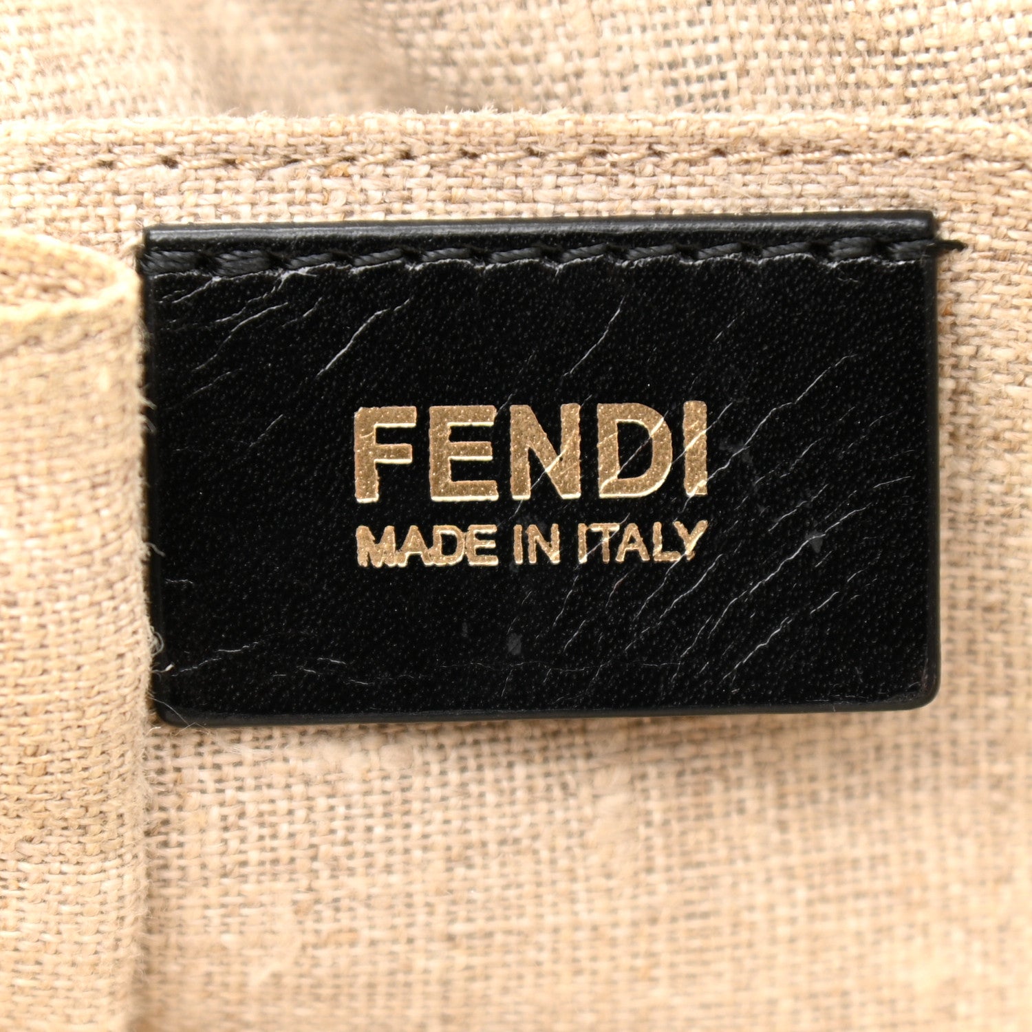 Fendi Pebbled Calfskin Calf Hair Small Chameleon Tote Black Tobacco 6 of 14