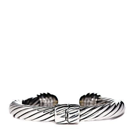David Yurman Sterling Silver 14K Yellow Gold 10mm Cable Classics Bracelet 3 of 4