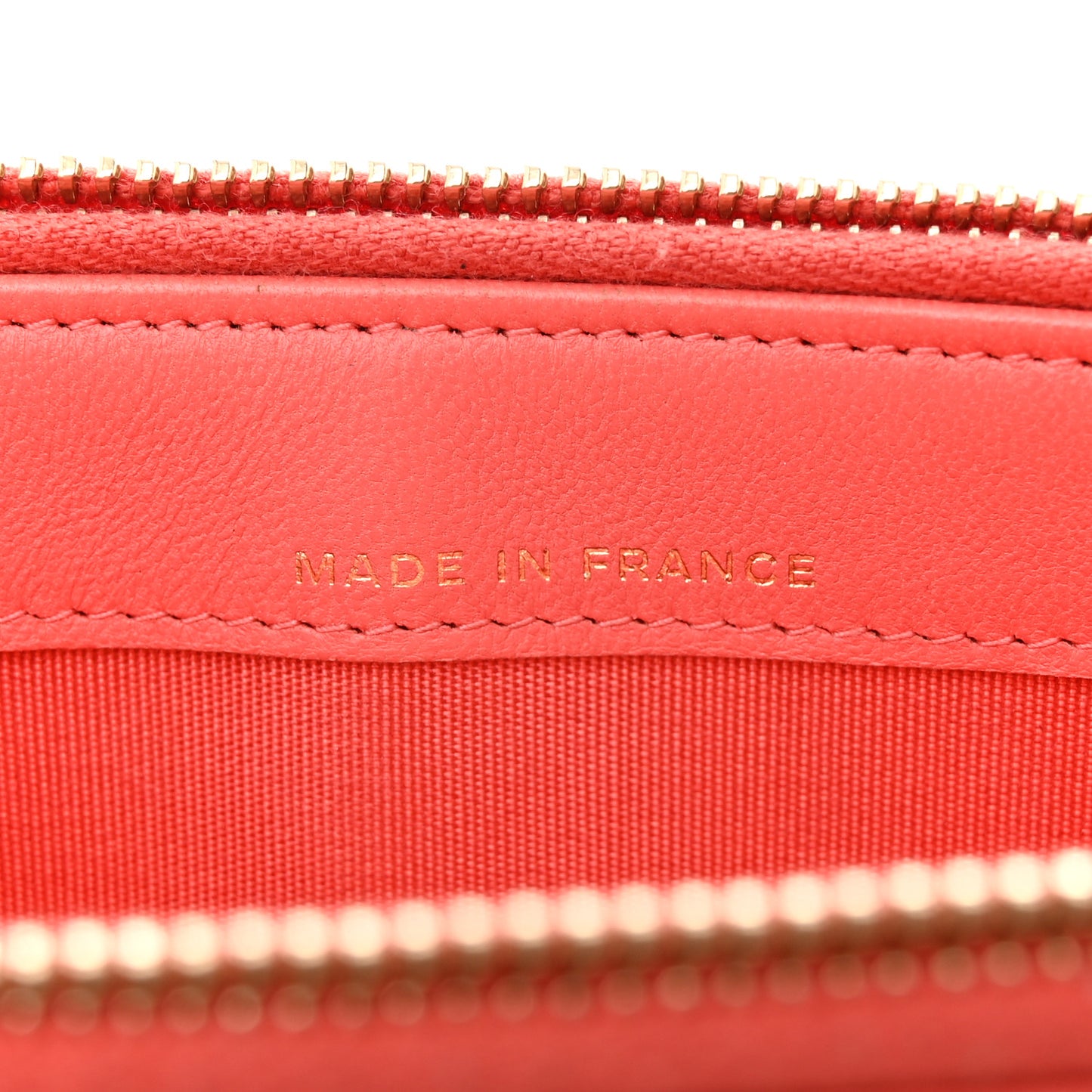 Lambskin Quilted Small Boy Clutch With Chain Coral