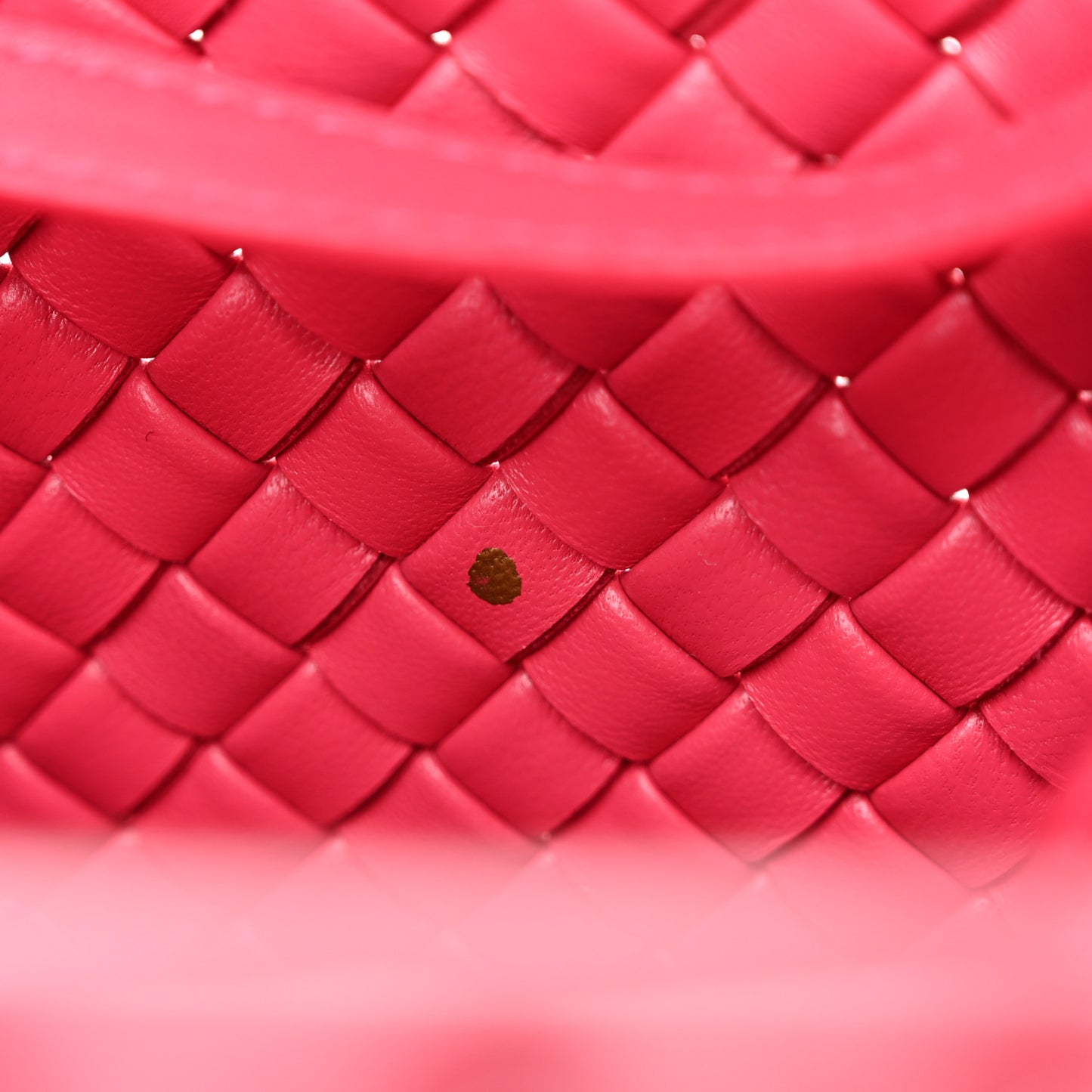 Nappa Intreccio Mini Padded Handle Bag Cranberry Pink