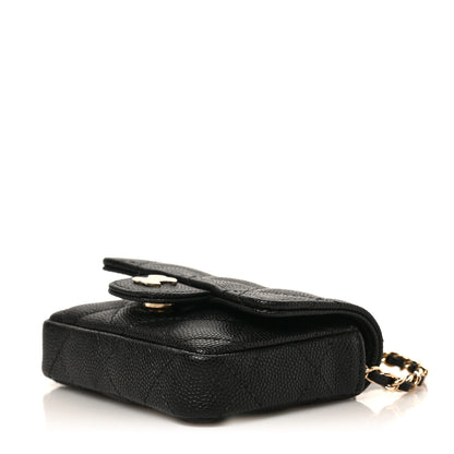 Chanel Caviar Quilted Mini Chain Belt Bag Black 9 of 9