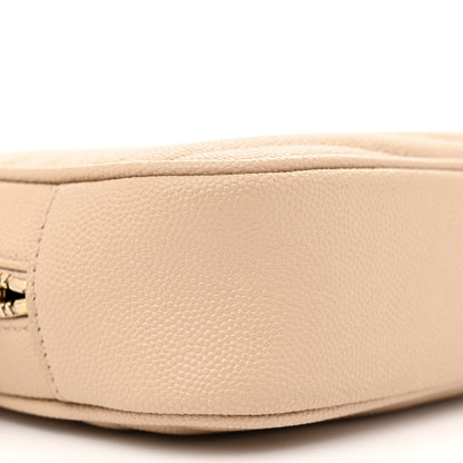 Saint Laurent Grain De Poudre Matelasse Monogram Mini Lou Camera Bag Dark Beige 9 of 11