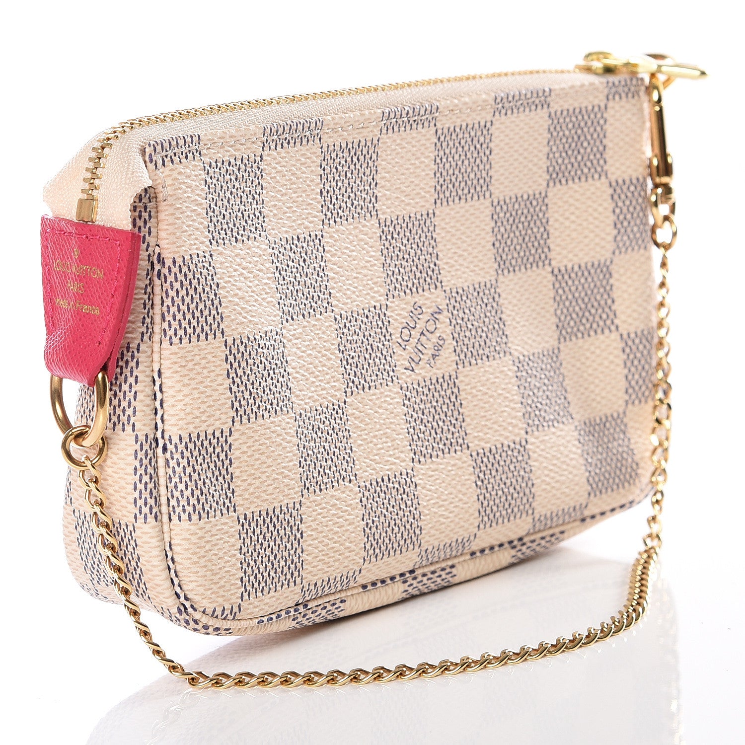 Louis Vuitton Damier Azur 2017 Christmas Animation Mini Pochette Accessories 2 of 9