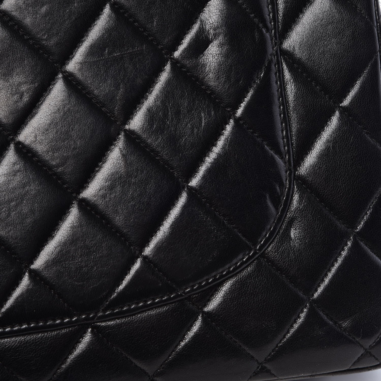 Chanel Lambskin Quilted Jumbo Single Flap Black 16 of 16
