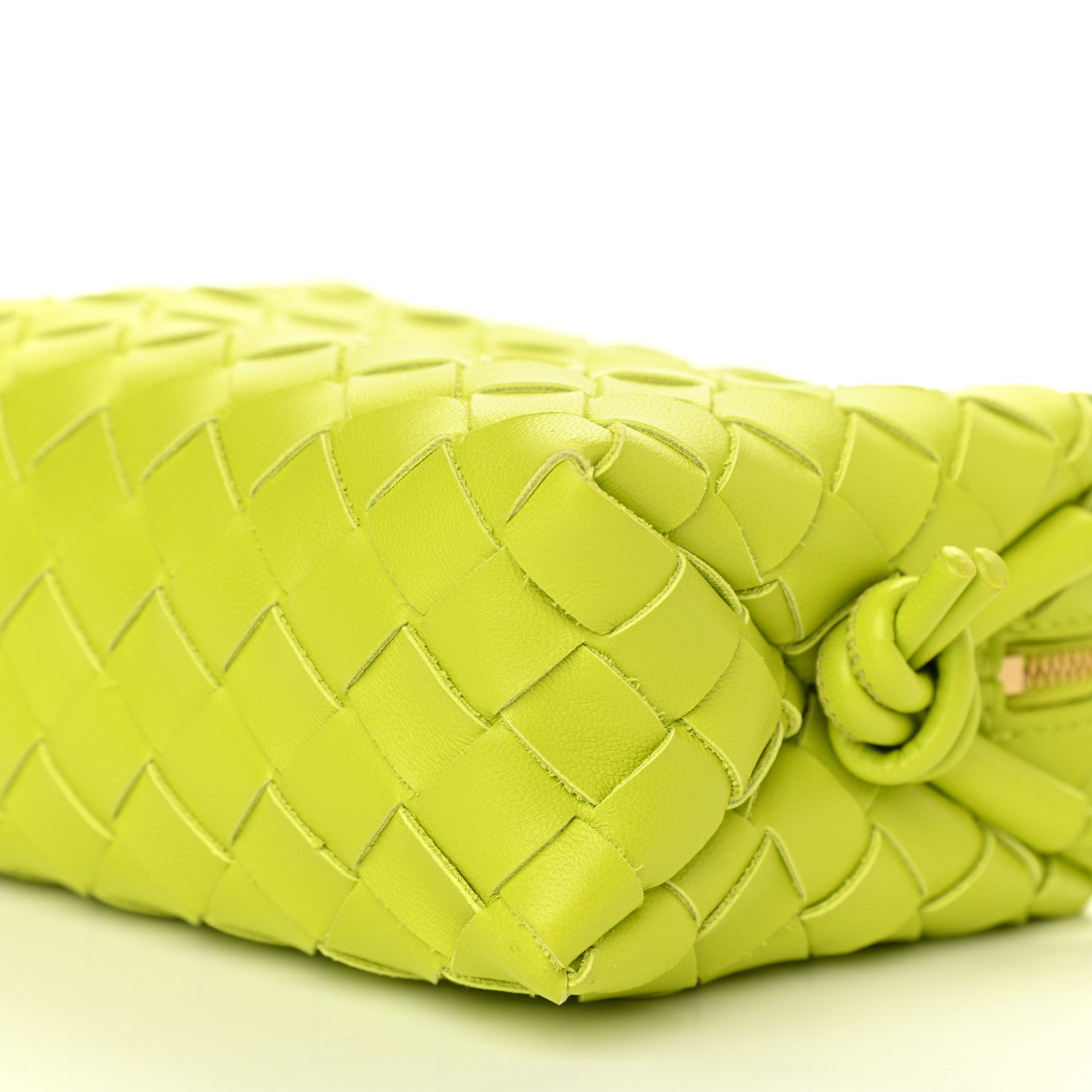 Bottega Veneta Nappa Intrecciato Mini Loop Camera Bag Acid Kiwi 9 of 9