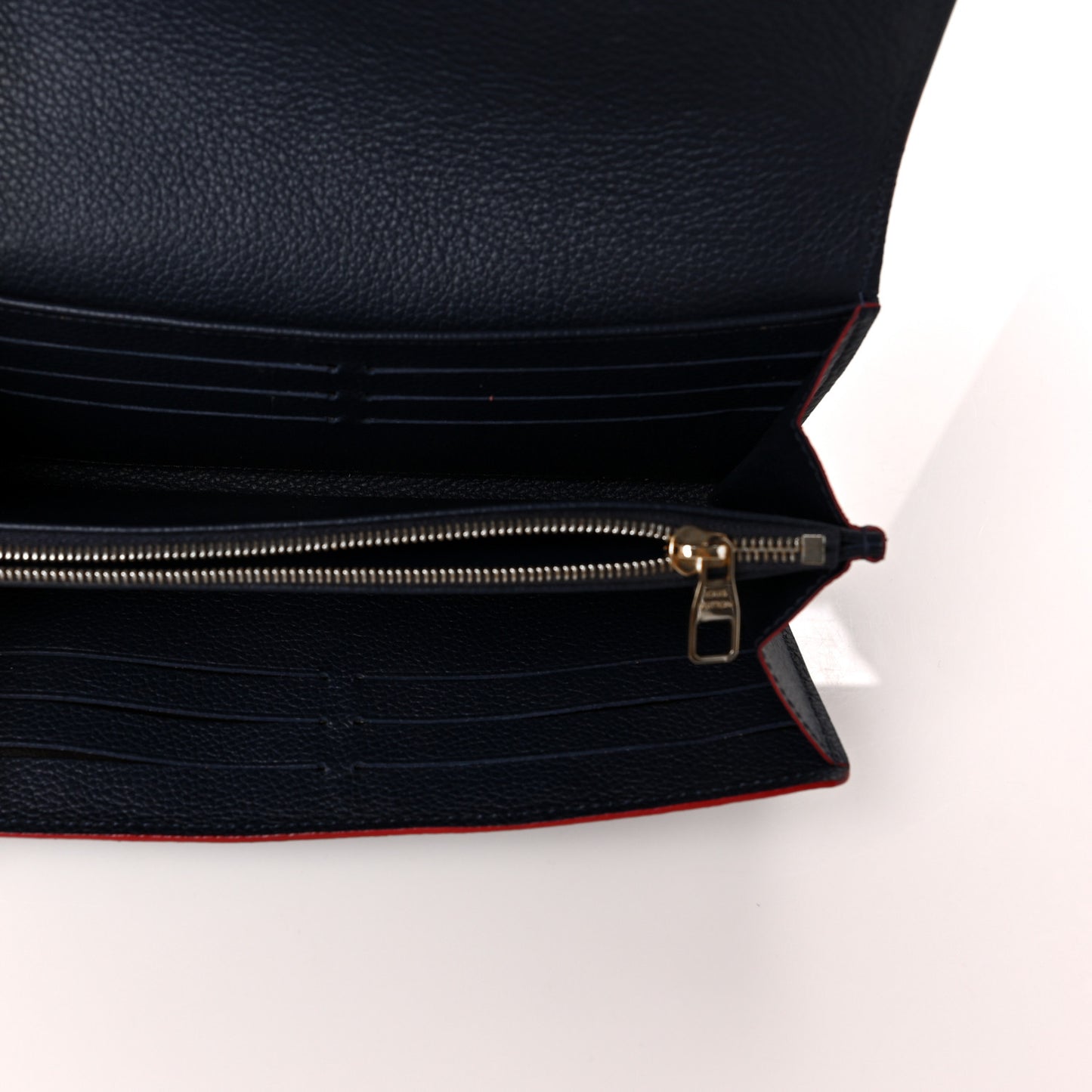 Empreinte Sarah Wallet NM Marine Rouge
