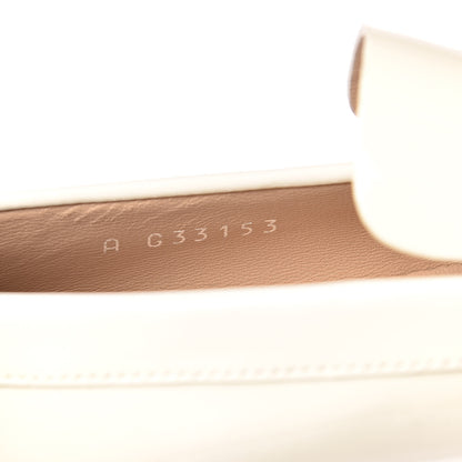 Chanel Patent Calfskin CC Loafers 37 White 8 of 8