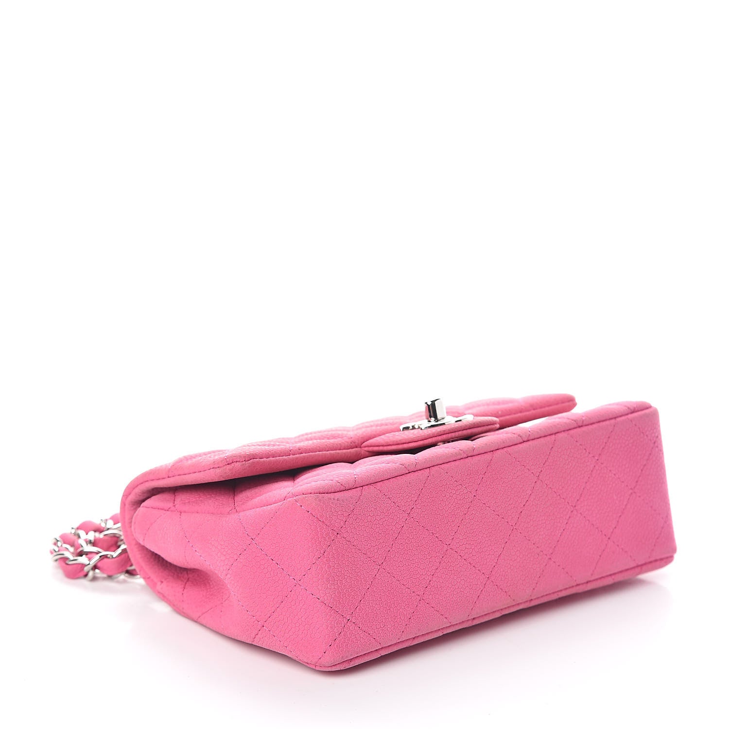 Chanel Iridescent Caviar Quilted Mini Rectangular Flap Pink 4 of 9