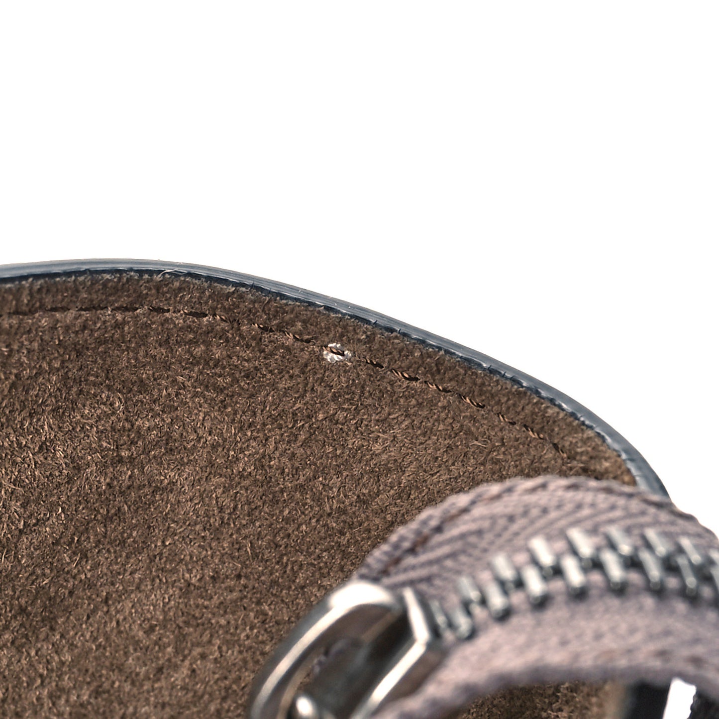 Drummed Calfskin Mini Luggage Souris
