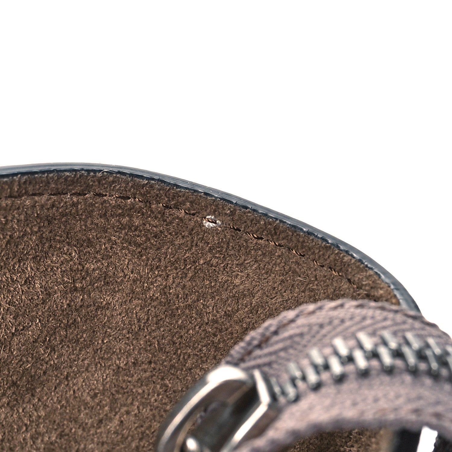 Celine Drummed Calfskin Mini Luggage Souris 10 of 10
