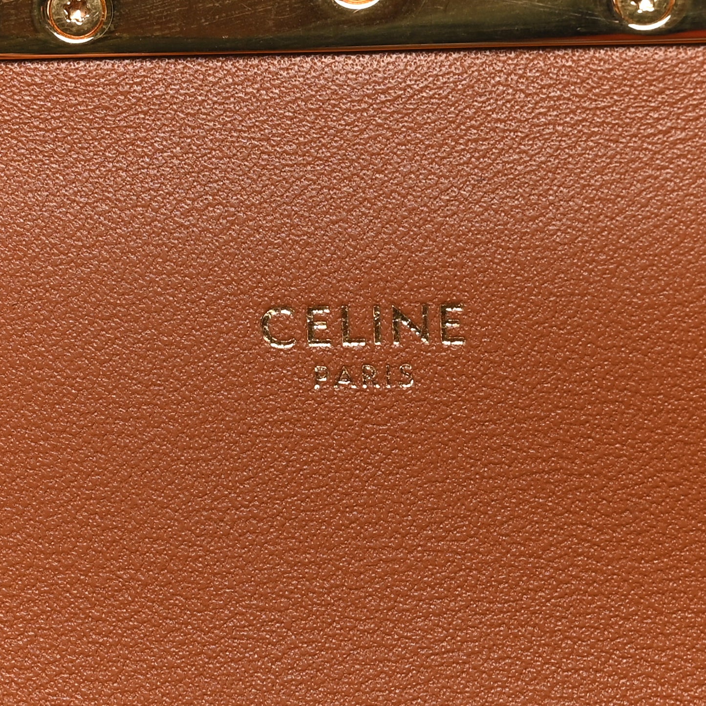 Triomphe Canvas Calfskin Medium Triomphe Bag Tan