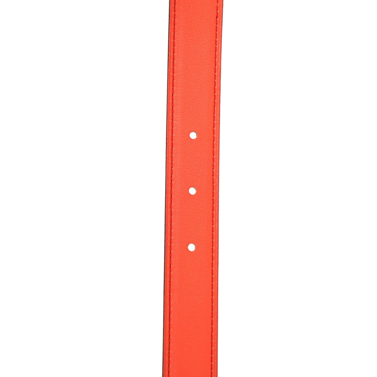 Epsom Swift Lizard 24mm Mini Constance H Belt 75 Orange Poppy Rose Azalee