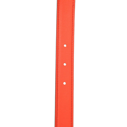 Hermes Epsom Swift Lizard 24mm Mini Constance H Belt 75 Orange Poppy Rose Azalee 3 of 5