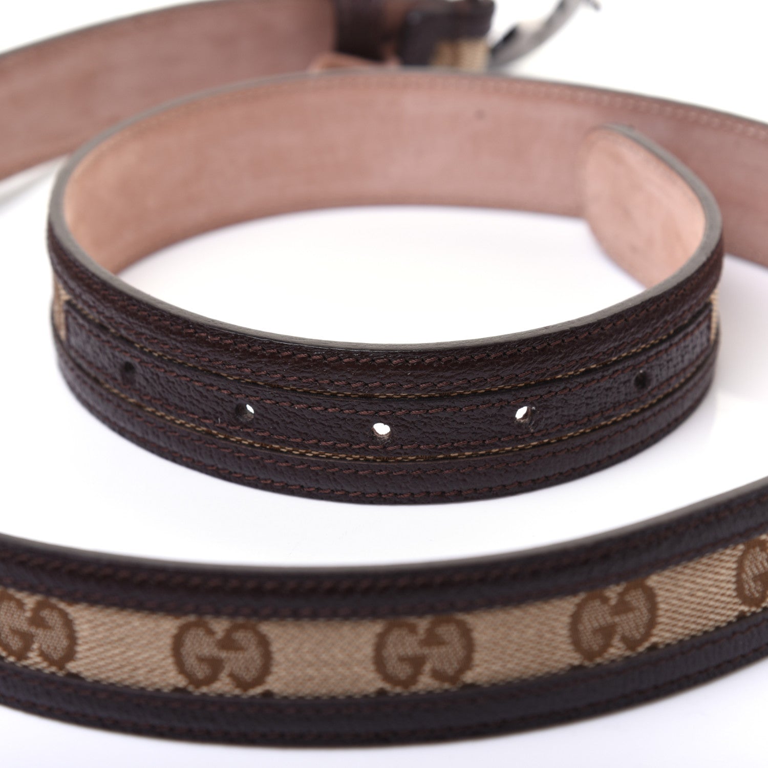 Gucci Monogram Interlocking G Belt 95 38 Dark Brown 7 of 7