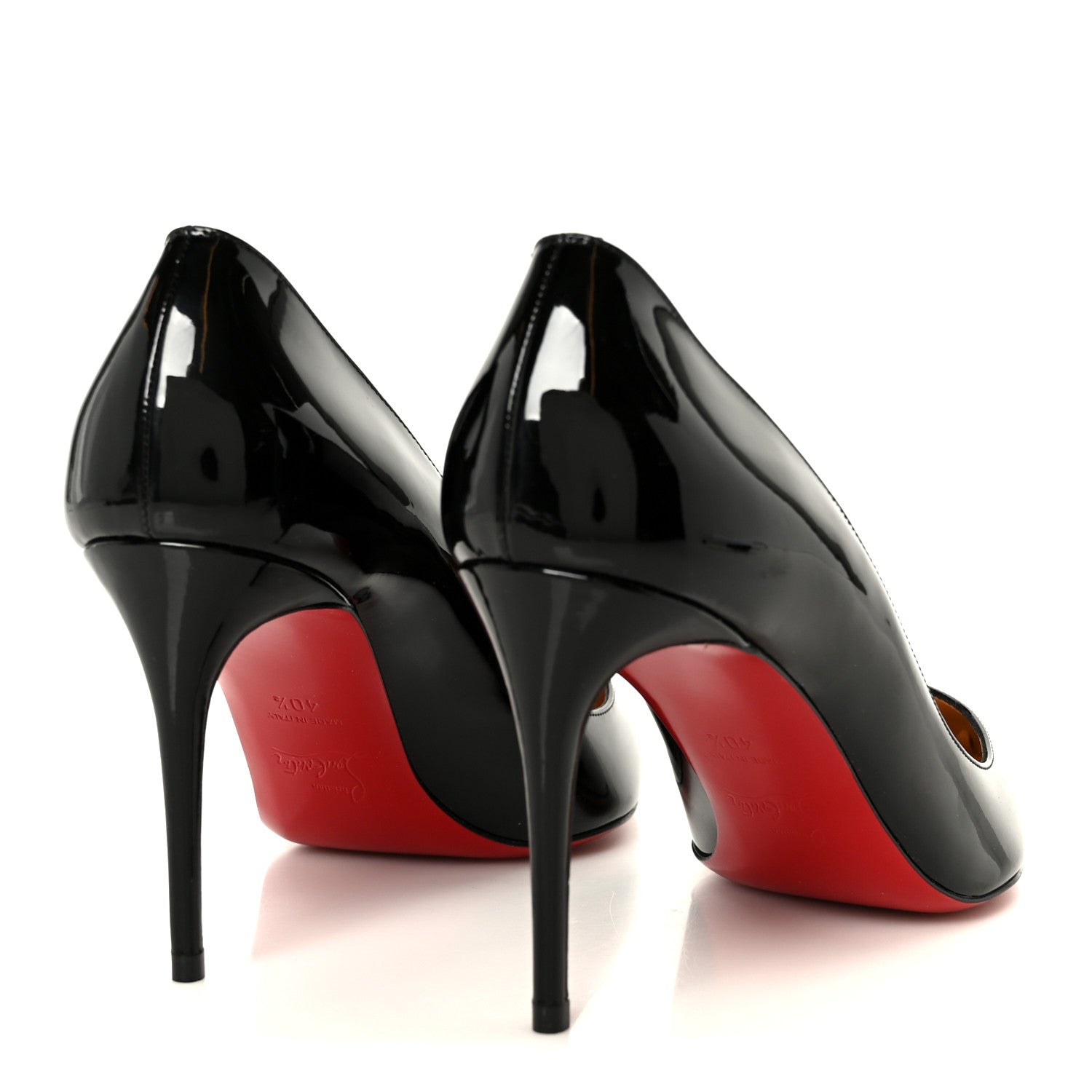 Christian Louboutin Patent Pigalle Follies 85 Pumps 40.5 Black 5 of 9