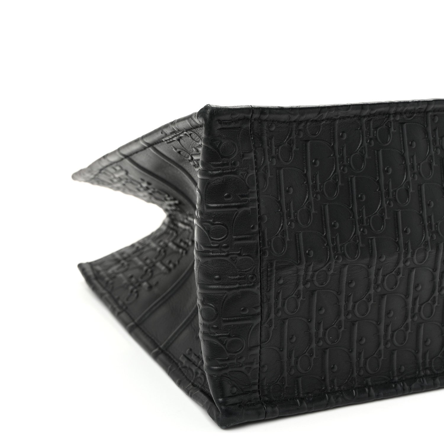 Christian Dior Oblique Calfskin Embossed Medium Book Tote Black 9 of 11