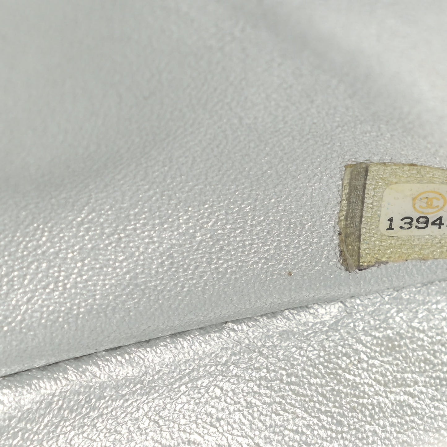 Metallic Lambskin Quilted Jumbo Single Flap Silver