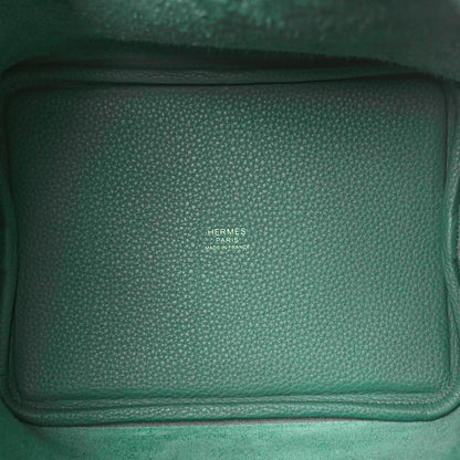 Hermes Taurillon Clemence Picotin Lock 18 PM Vert Jade 5 of 11