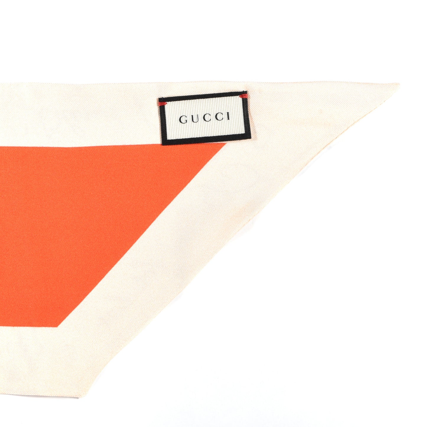 Silk Blind For Love Scarf Red Ivory
