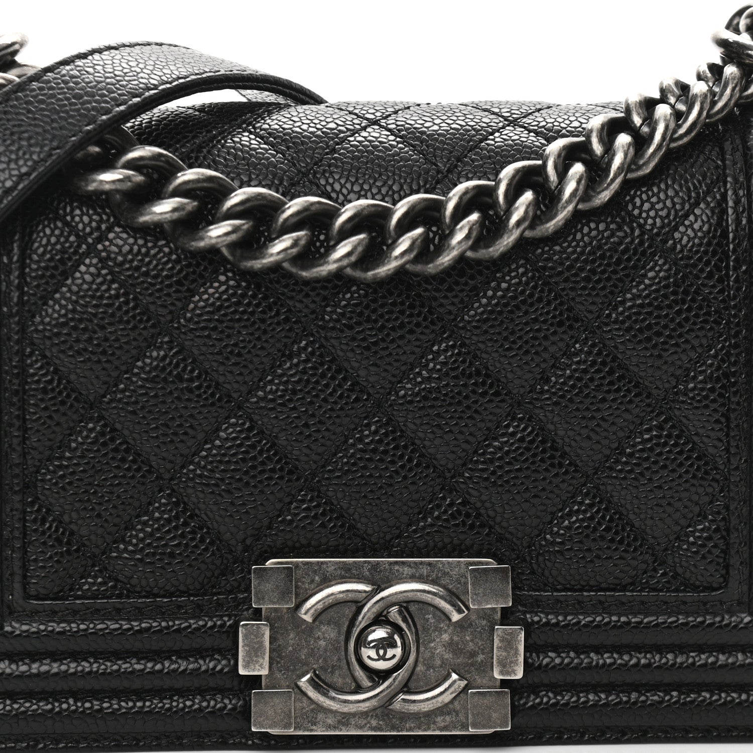 Chanel Caviar Quilted Small Boy Flap Black 8 of 11