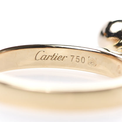 Cartier 18K Pink Yellow White Gold Diamond Trinity Knot Charm Ring 49 4.75 5 of 6