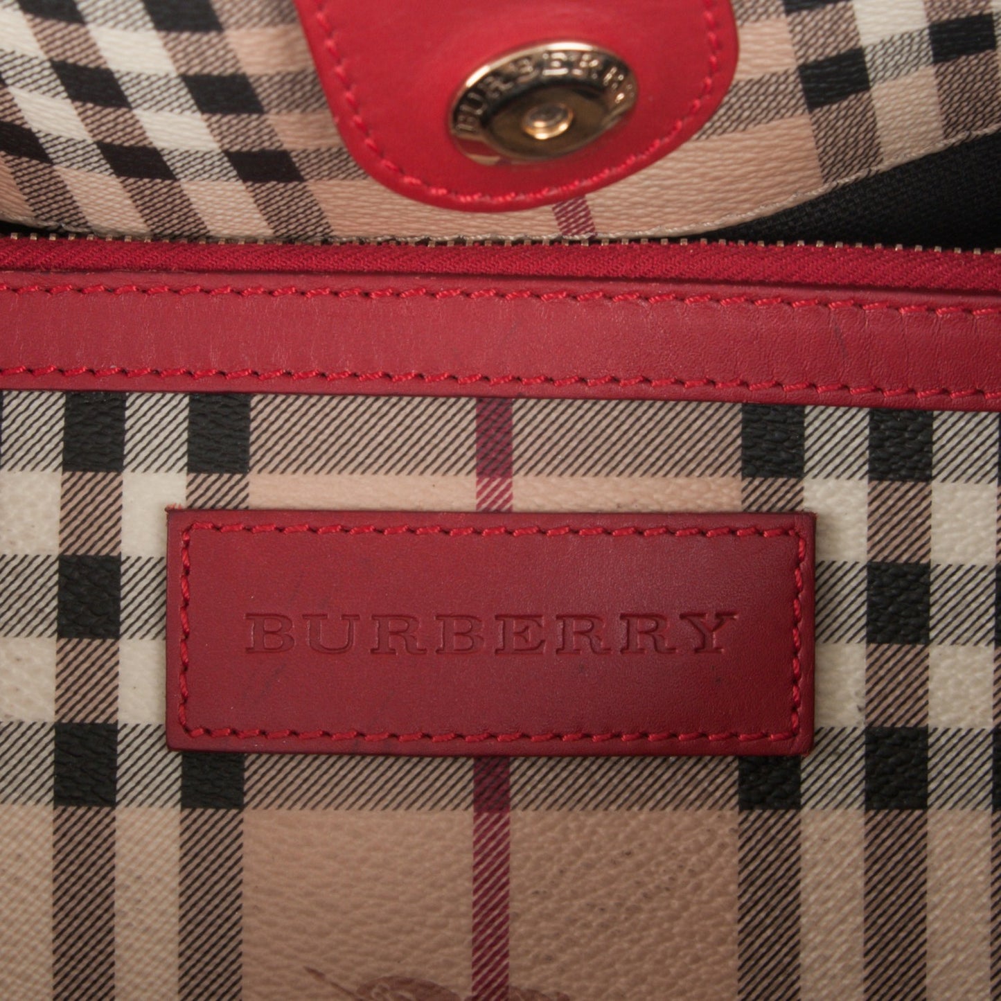 Haymarket Check Large Canterbury Tote Red